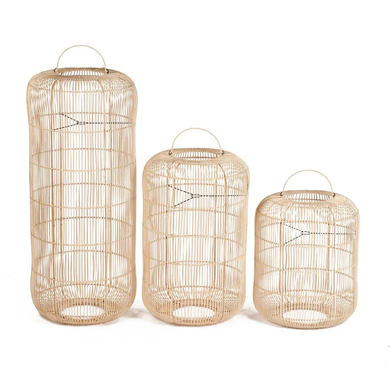 BOZELO PENDELLEUCHTE AUS RATTAN - 80cm