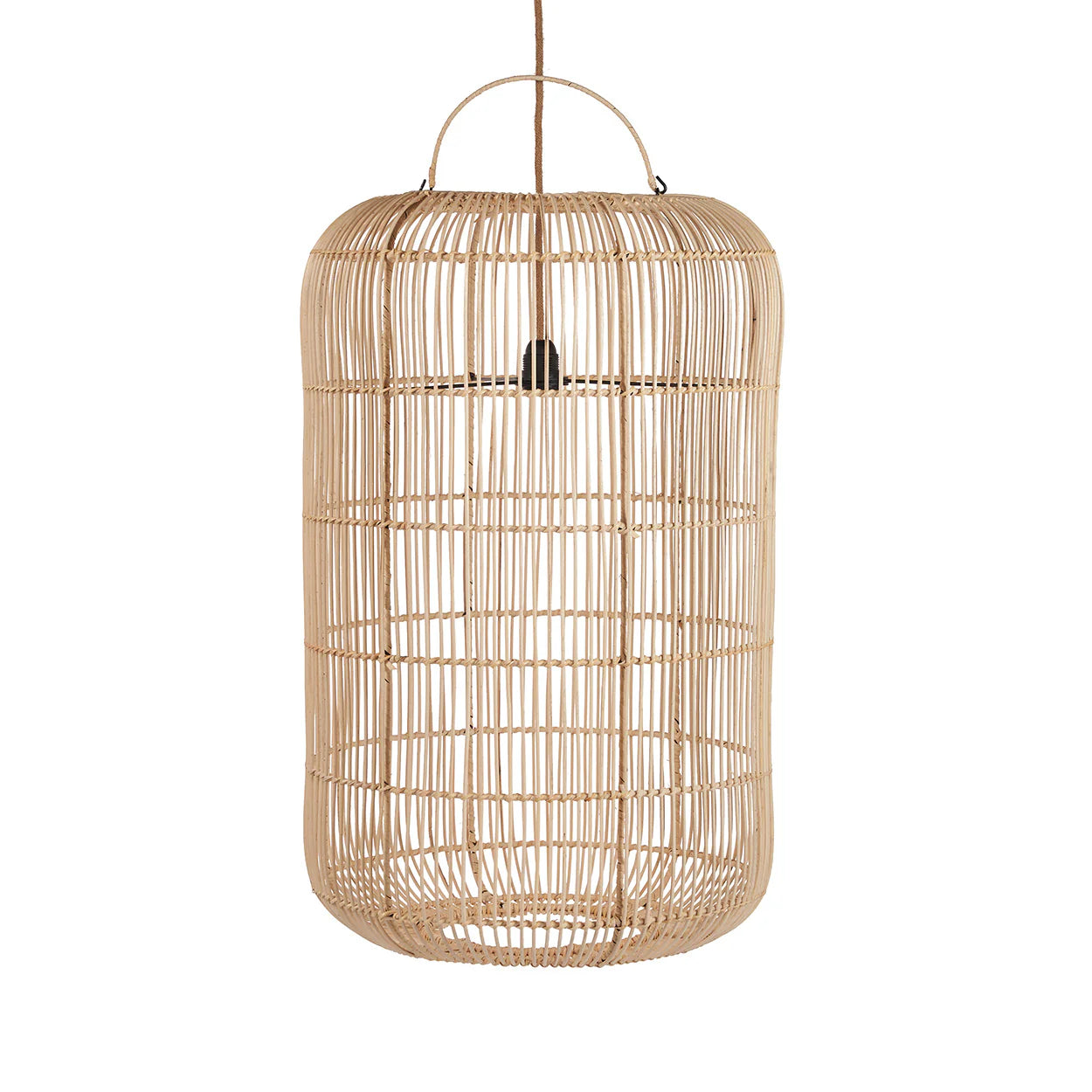 BOZELO PENDELLEUCHTE AUS RATTAN - 80cm