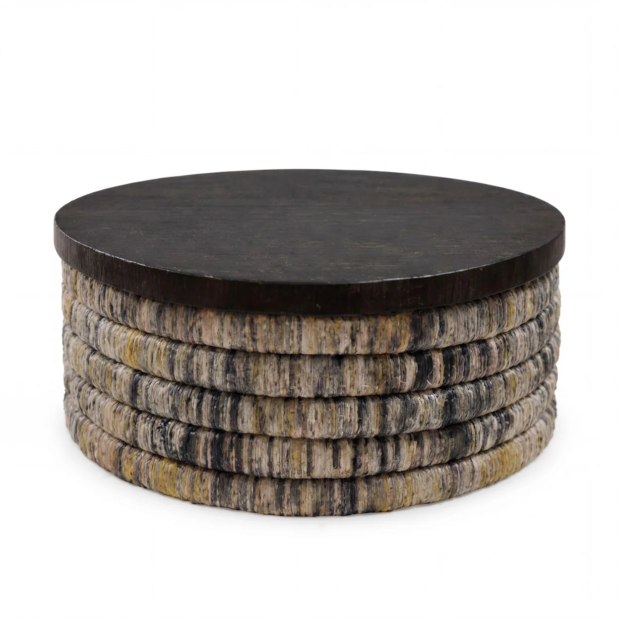 MAGANI COUCHTISCH AUS ABACA (SCHWARZ/GRAU)