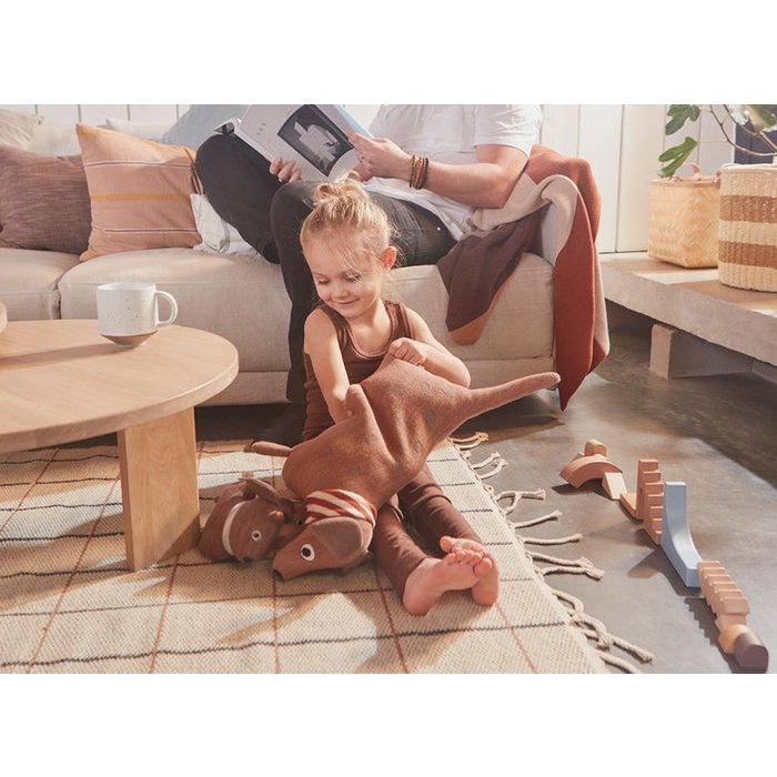 KUSCHELTIER | HUNSI-HUND MIT ZWEI WELPEN