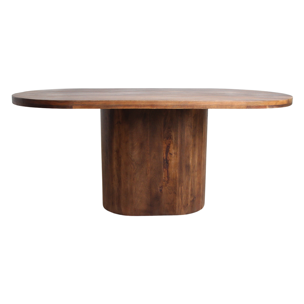 BULLNOSE ESSTISCH AUS MANGOHOLZ (3 GRÖßEN)