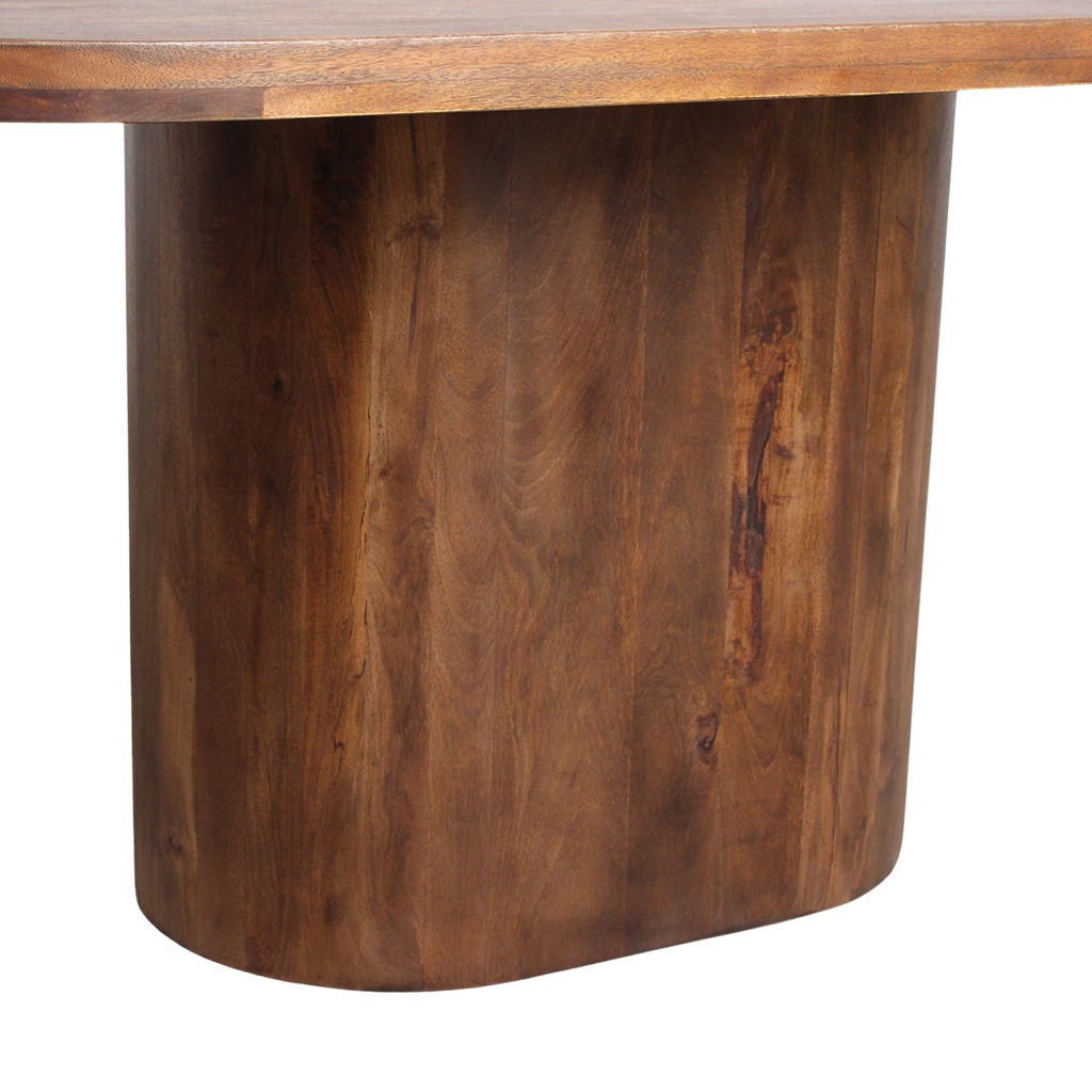 BULLNOSE ESSTISCH AUS MANGOHOLZ (3 GRÖßEN)