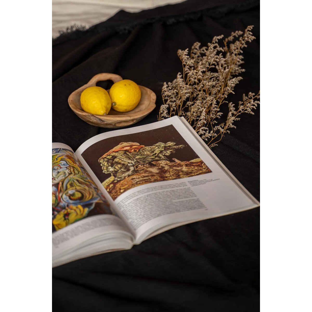 LEINENTISCHDECKE (SCHWARZ) - 150x200cm