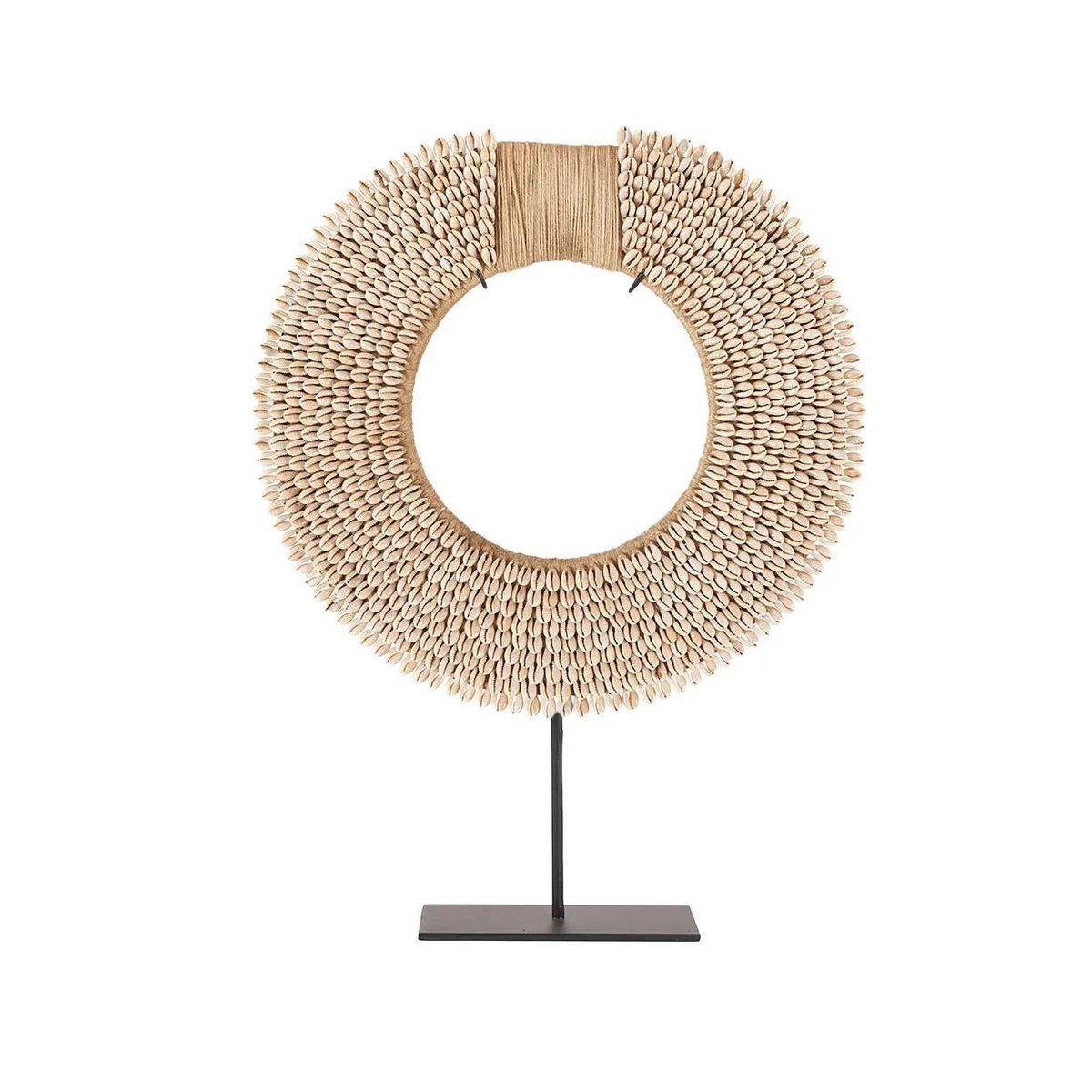 MUSCHELSKULPTUR KORSIKA AUF STANDFUß - 47cm