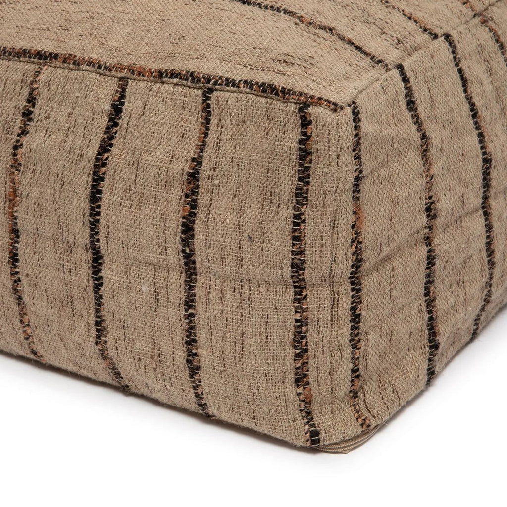 SITZPOUF (BEIGE SCHWARZ)