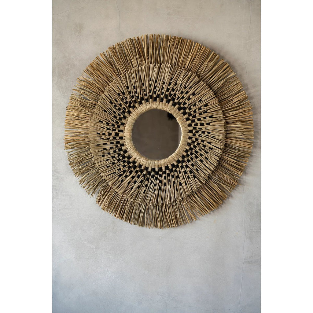 HANDGEARBEITETER HAVANNA SPIEGEL - Ø 70cm