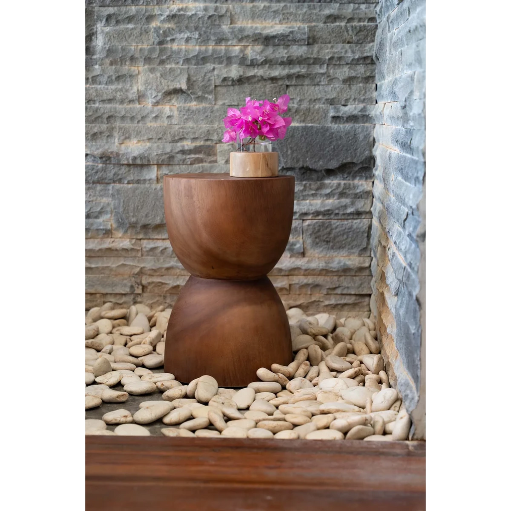 KERZENHALTER AUS TEAKHOLZ (3 Stk.)