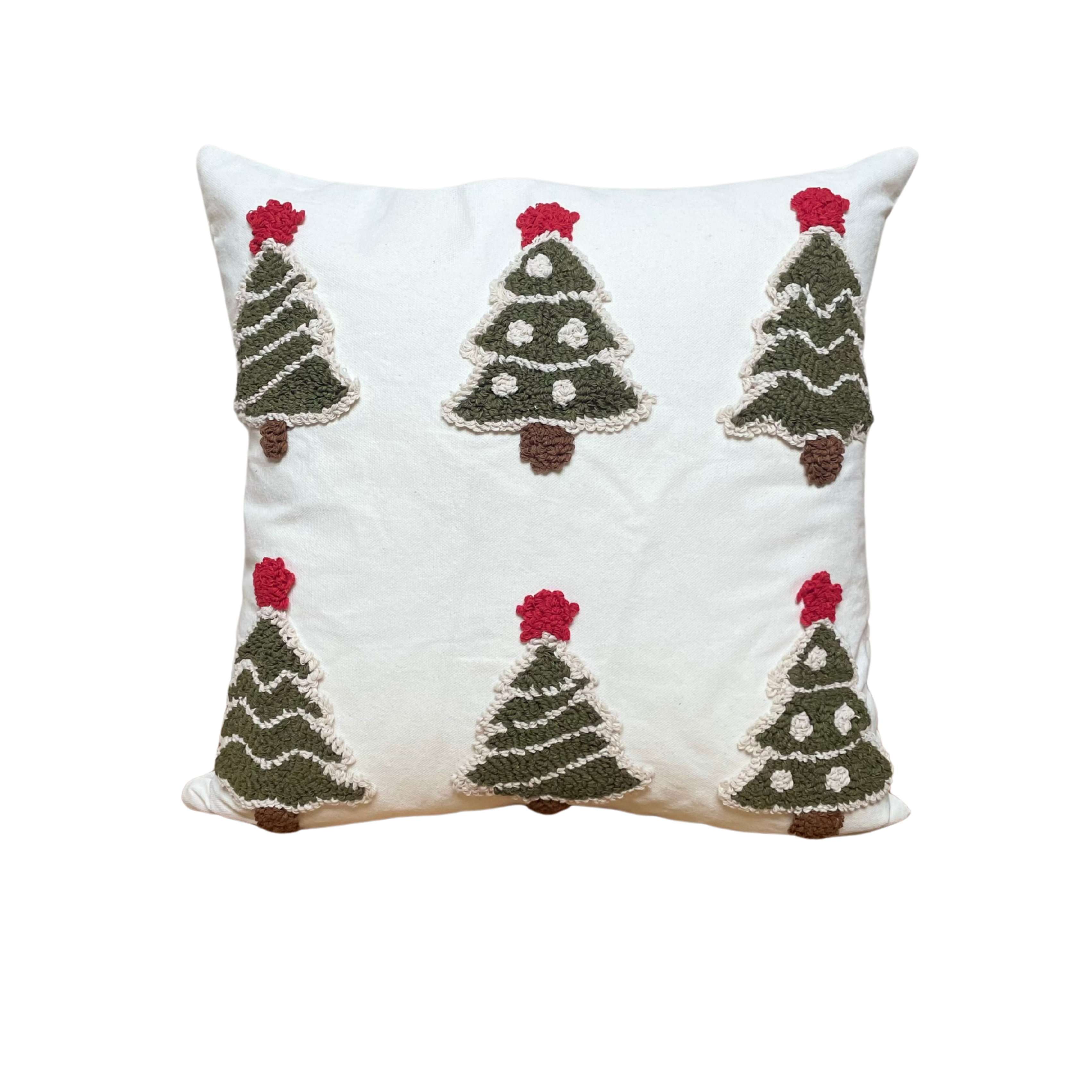 KISSENBEZUG | GESTICKTE WEIHNACHTSBÄUME