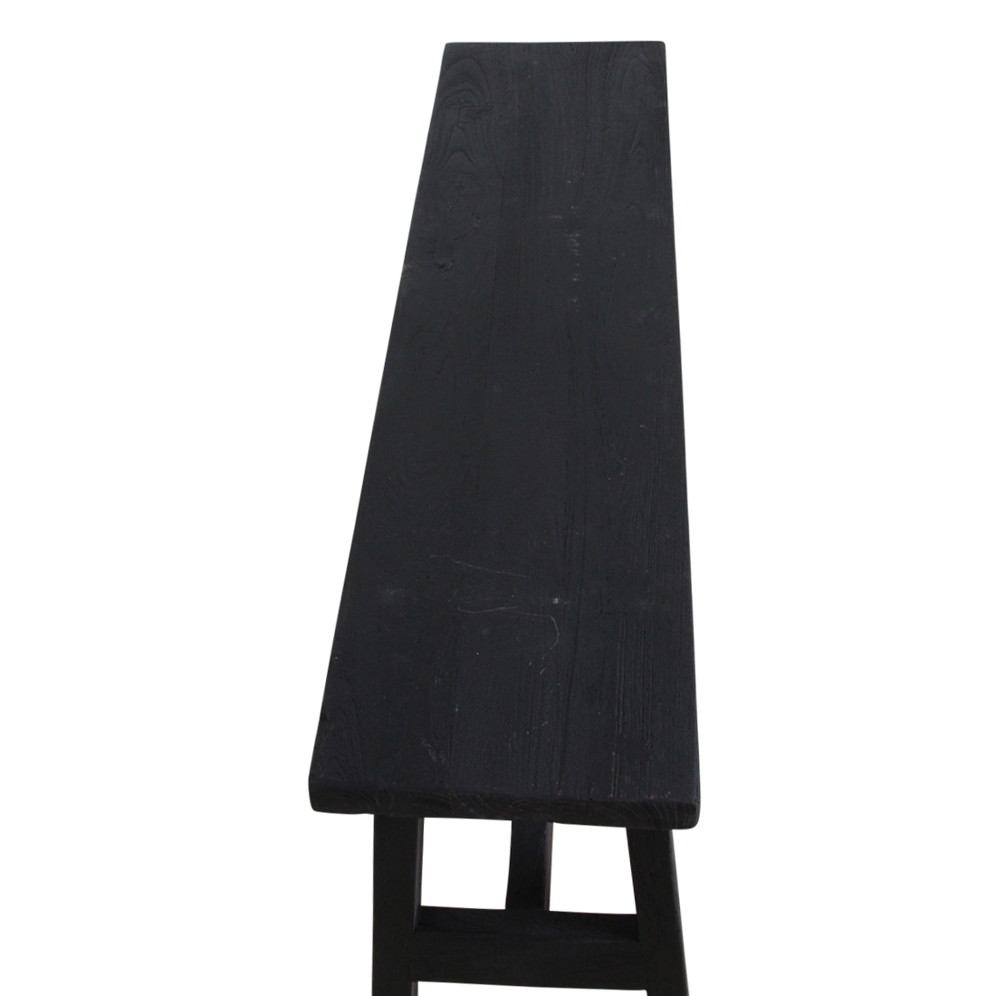 BANK AUS RECYCELTEM HOLZ (SCHWARZ) - 85cm