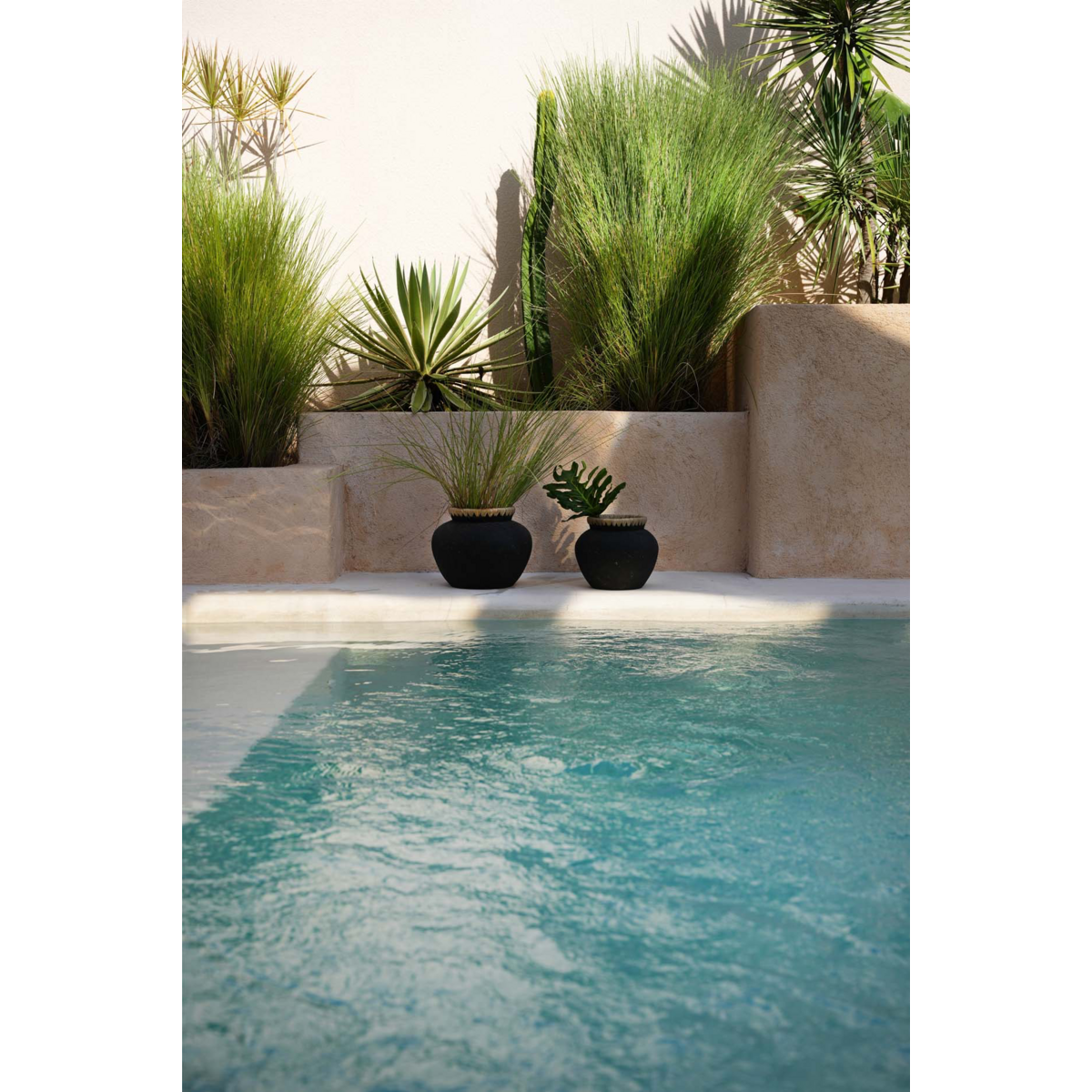 VASE MIT BASTDETAILS (SCHWARZ) - 19cm