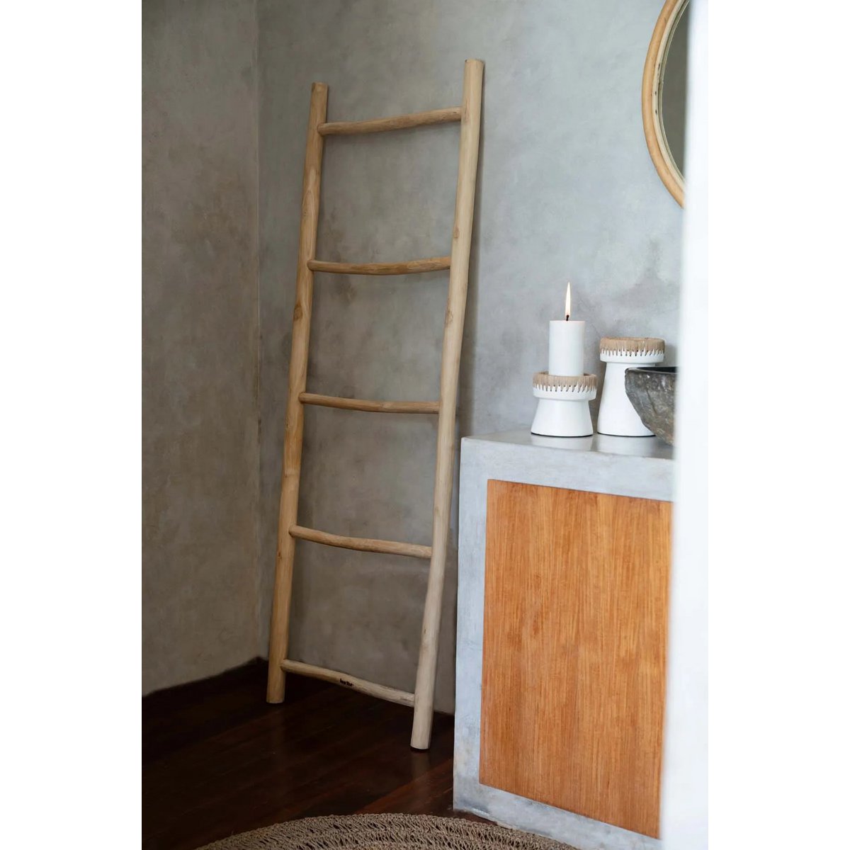 LEITER AUS TEAKHOLZ - 165cm