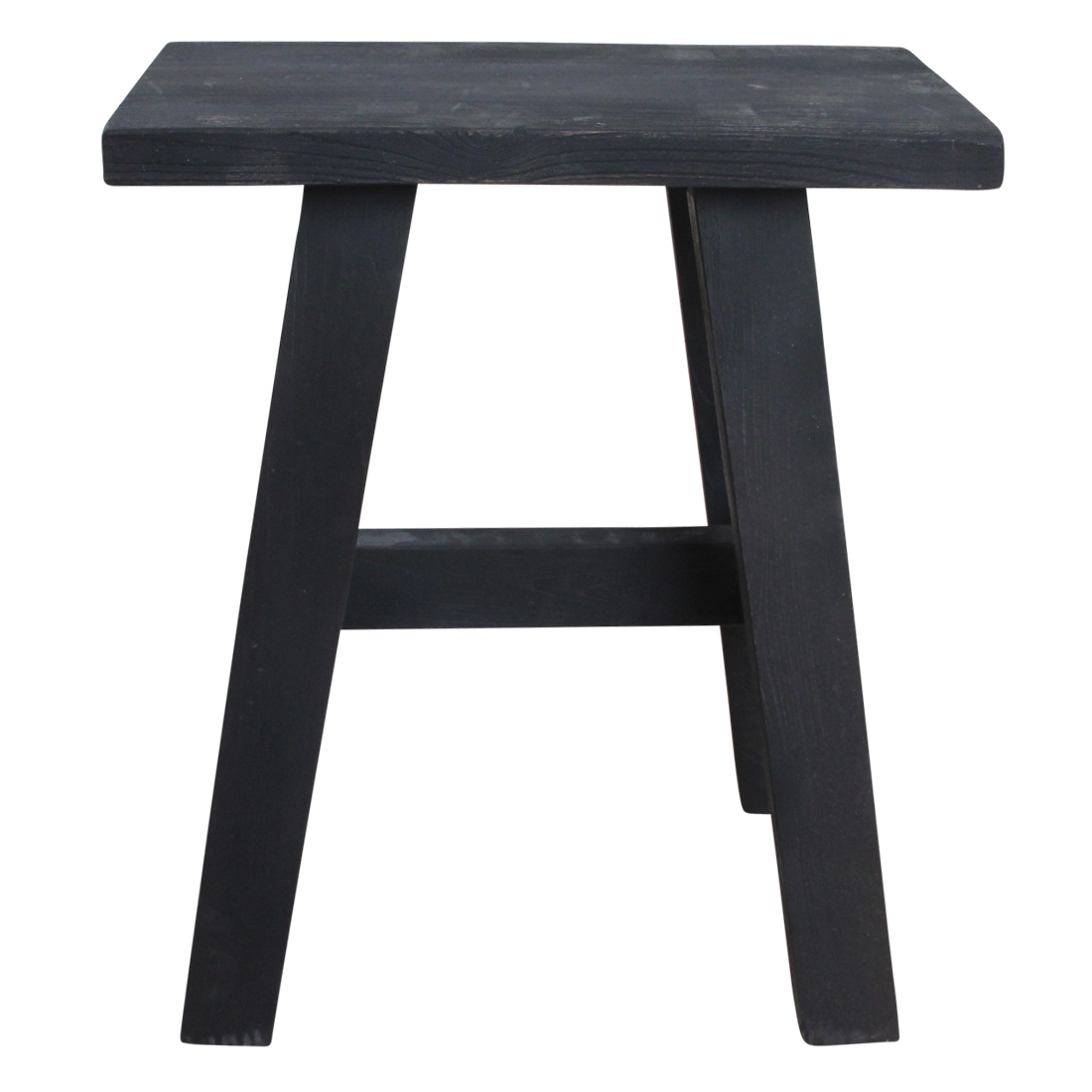 BANK AUS RECYCELTEM HOLZ (SCHWARZ) - 45cm