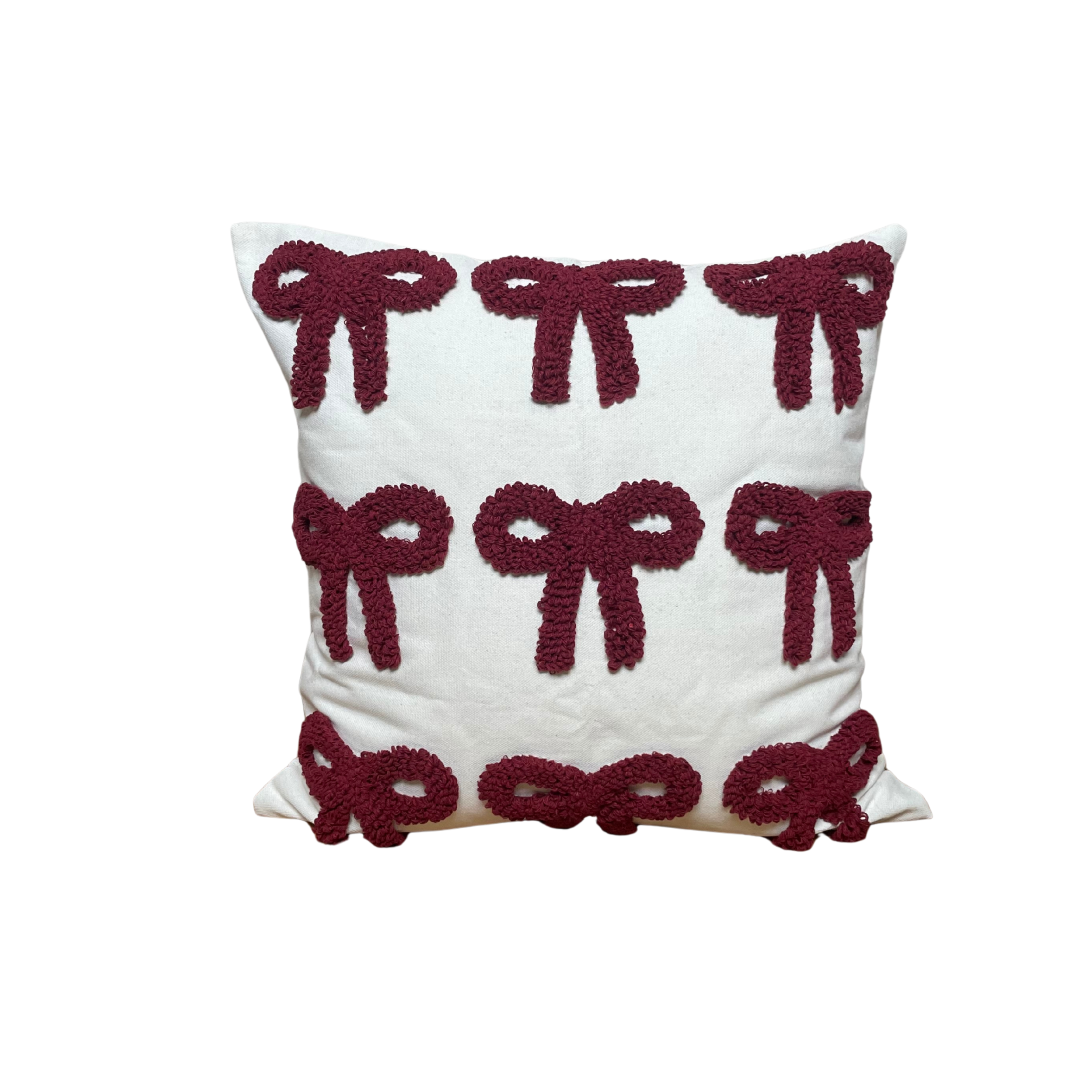 KISSENBEZUG | GESTICKTE SCHLEIFEN