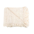 HANDGEWEBTER BAUMWOLLPLAID (BEIGE)