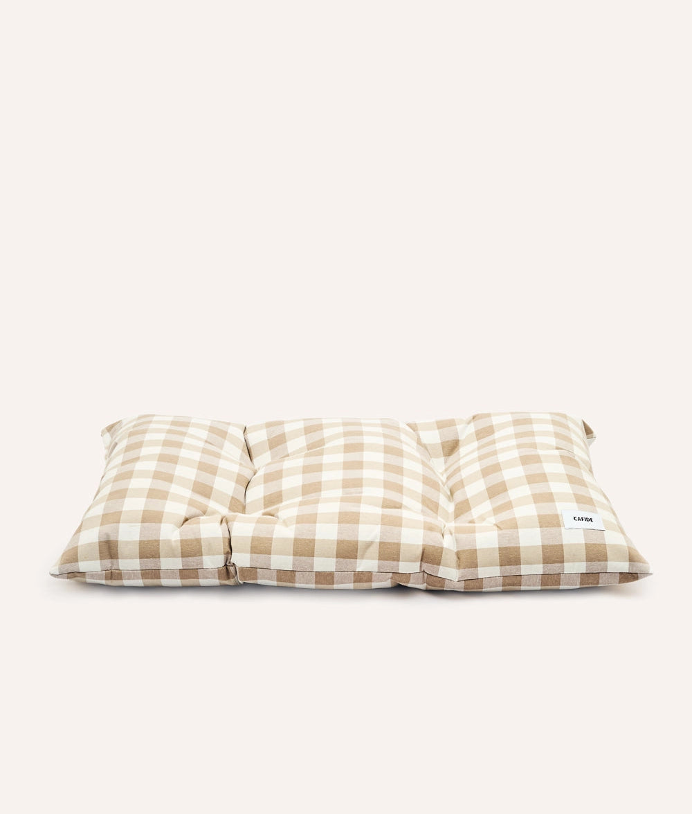 BELA HUNDEKISSEN (VICHY BEIGE)