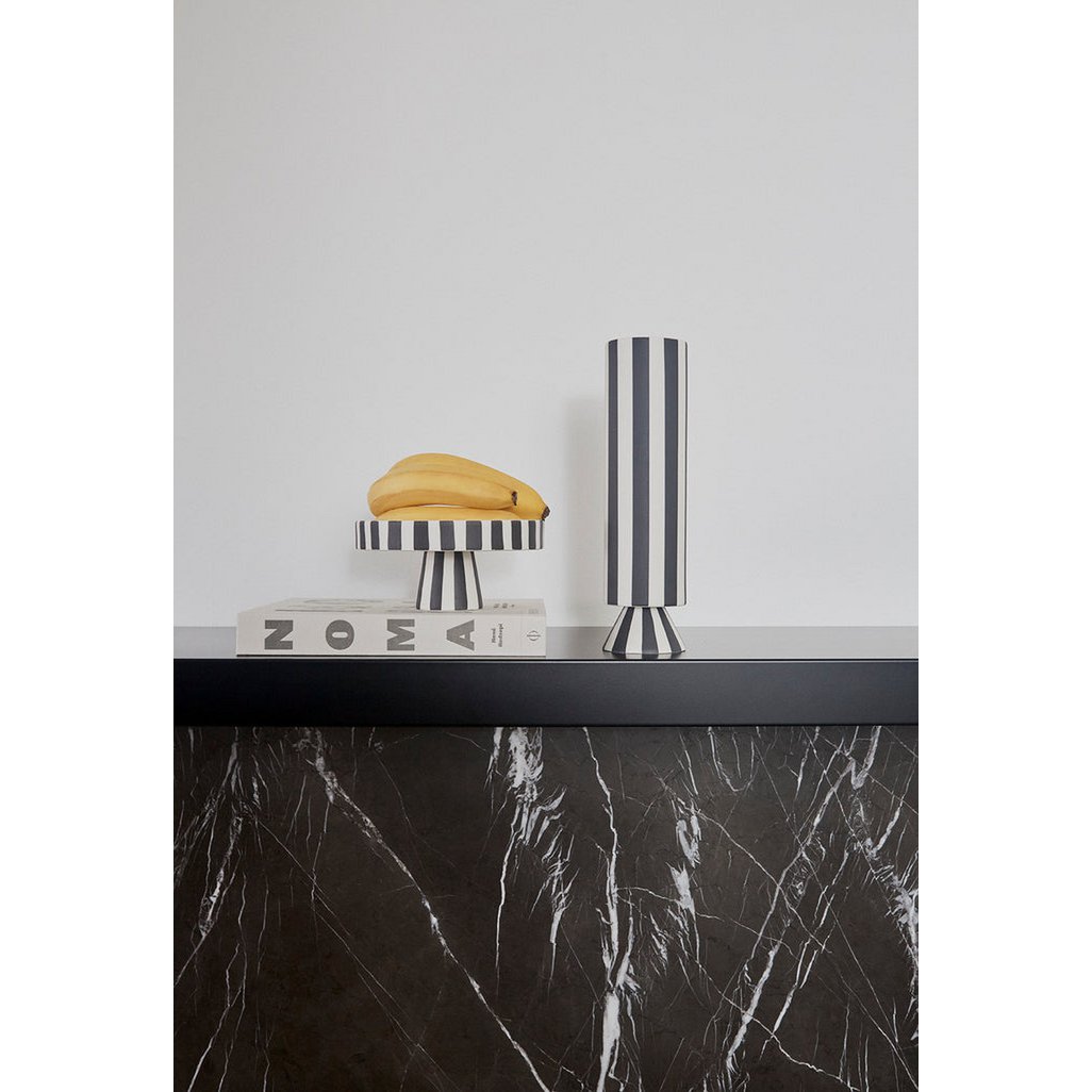 TOPPU SERVIERPLATTE (SCHWARZ/WEIß) - Ø20cm