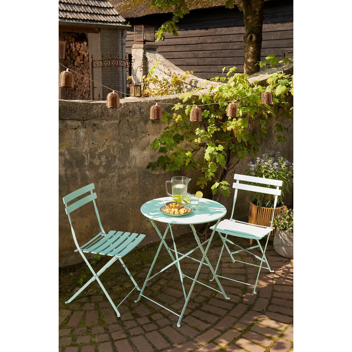 LAURENCE BISTRO-SET (HELLBLAU)