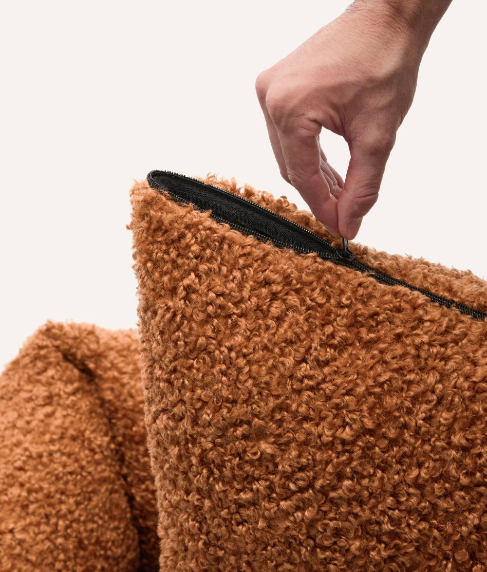 SNOZY HUNDEBETT WECHSELBEZUG TEDDYFELL (ORANGE)
