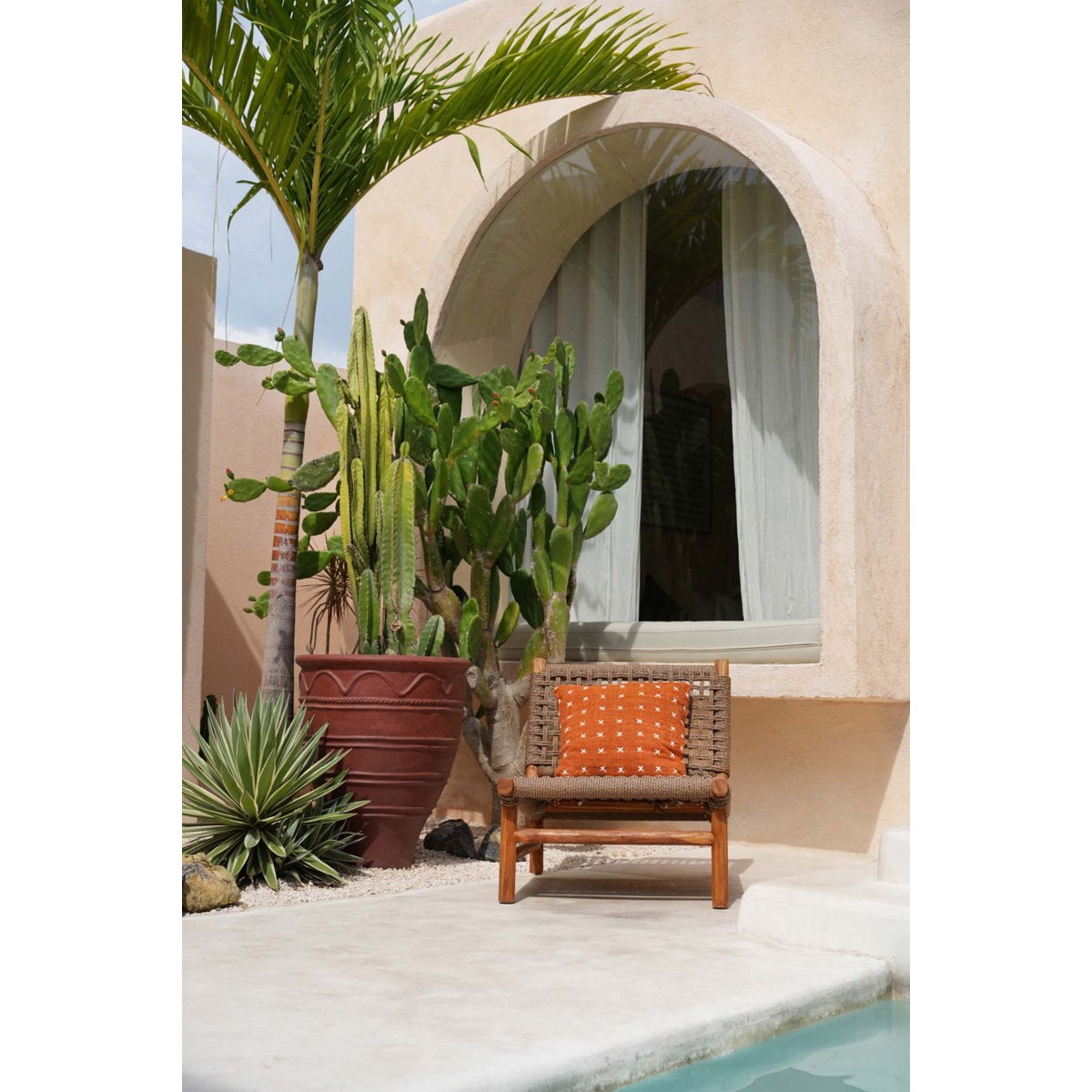 KISSENBEZUG TERRAKOTTA AUS BAUMWOLLE