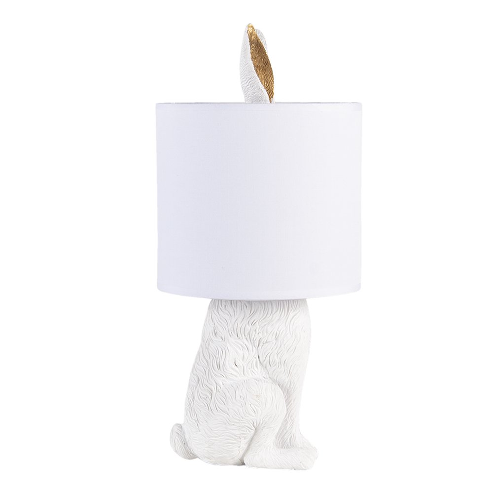 TISCHLAMPE HASE (WEIß/GOLD)