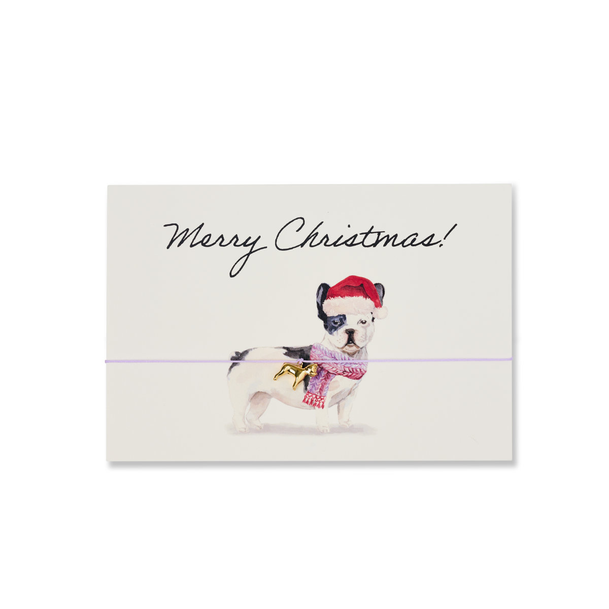 ARMBAND-KARTE | MERRY CHRISTMAS FRANZÖSISCHE BULLDOGGE
