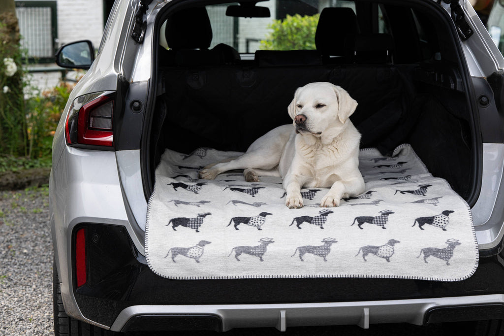 WENDEDECKE MIT DACKELMOTIV