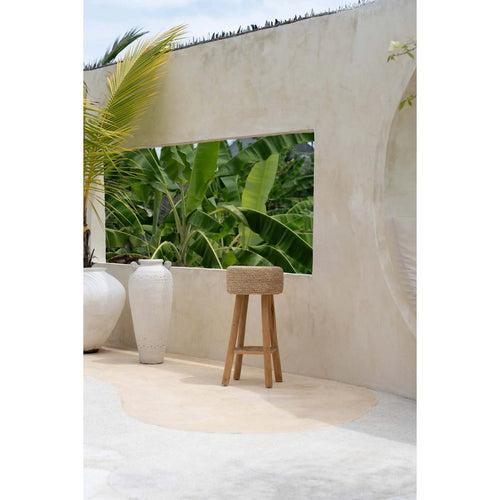 BAST BARHOCKER AUS TEAKHOLZ
