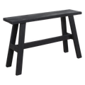 BANK AUS RECYCELTEM HOLZ (SCHWARZ) - 85cm