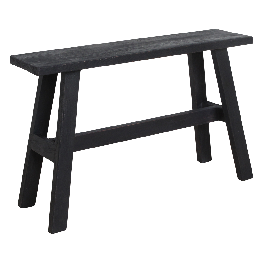 BANK AUS RECYCELTEM HOLZ (SCHWARZ) - 85cm