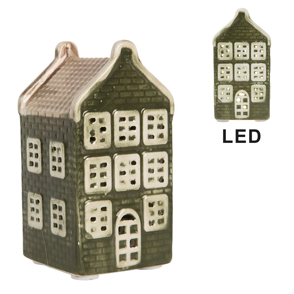 TEELICHTHAUS MIT LED - 8cm