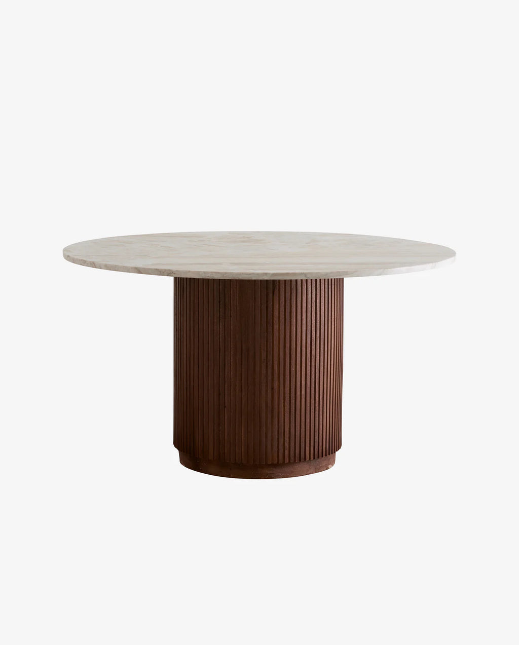 ESSTISCH AUS MANGOHOLZ MIT MARMORPLATTE - 140cm