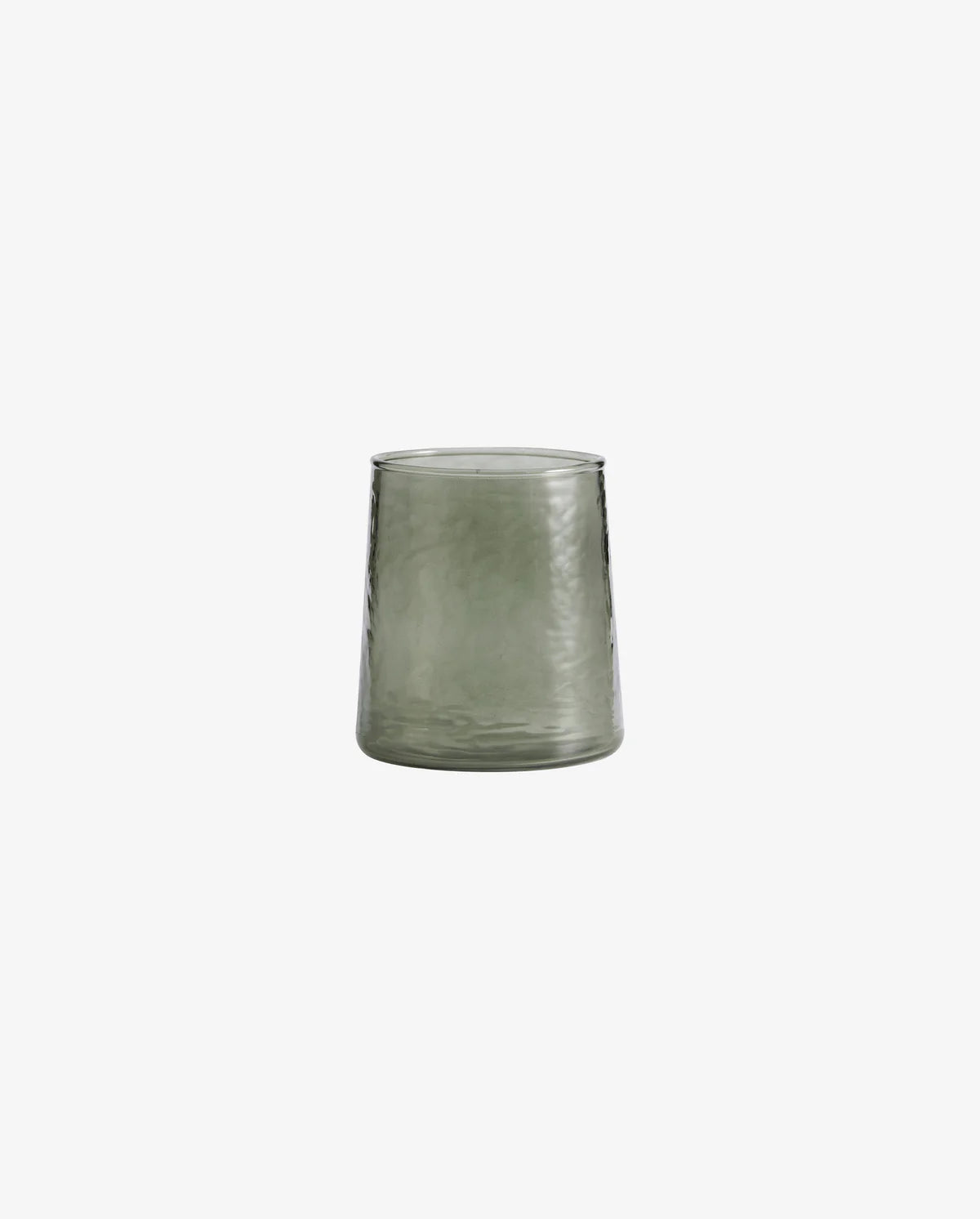 MUNDGEBLASENE GEHÄMMERTE GLÄSER (GRÜN) - 200ml (6 Stk.)