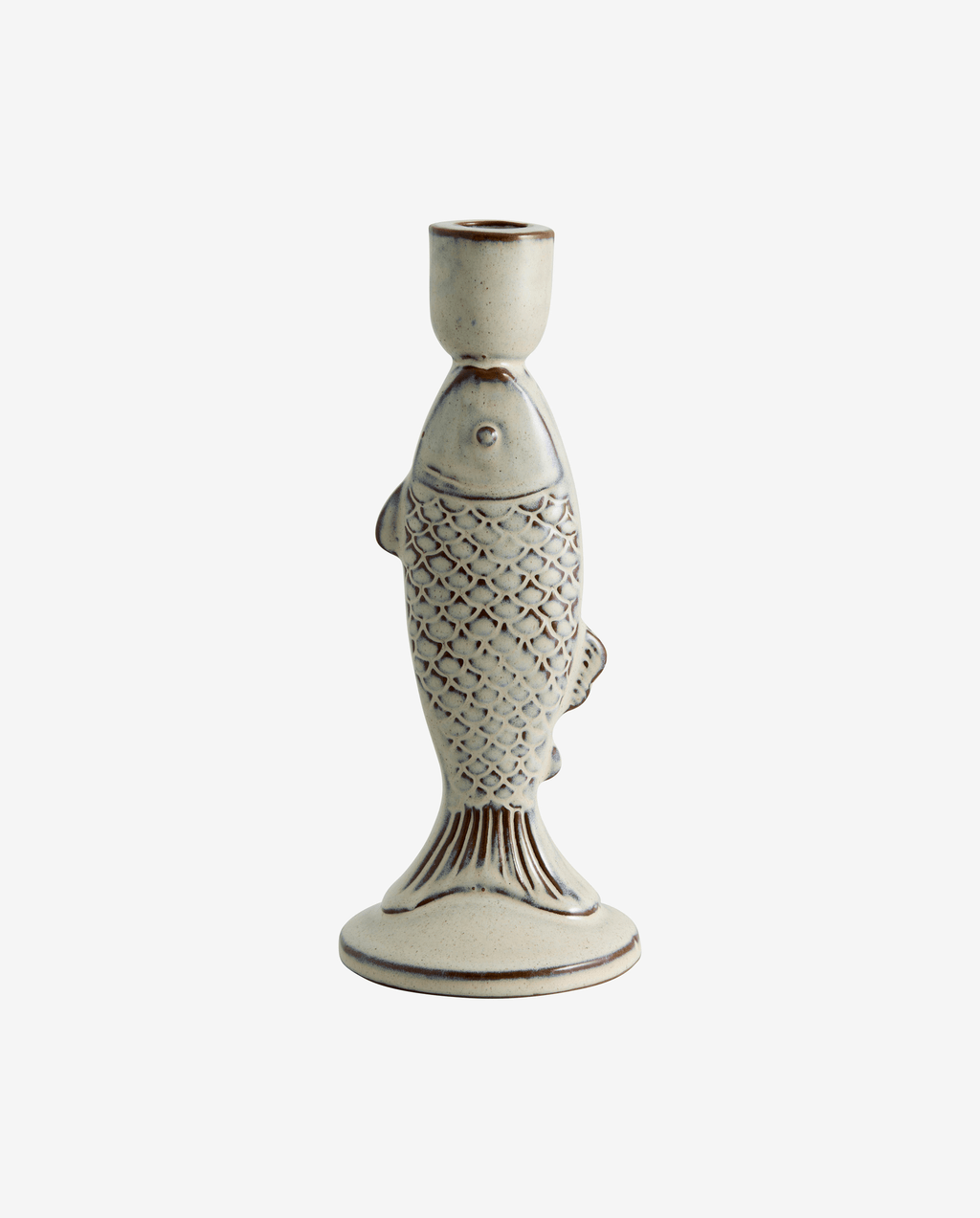 PISCULUM Kerzenhalter L, Elfenbein, 24.5 cm - Ansicht 1