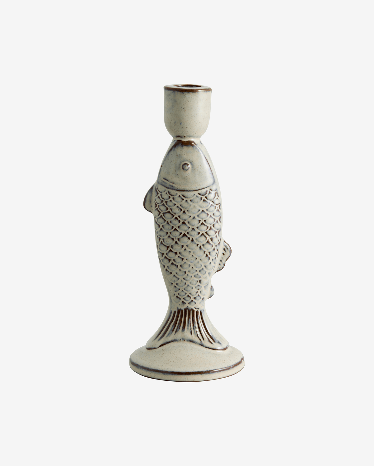 PISCULUM Kerzenhalter L, Elfenbein, 24.5 cm - Ansicht 1
