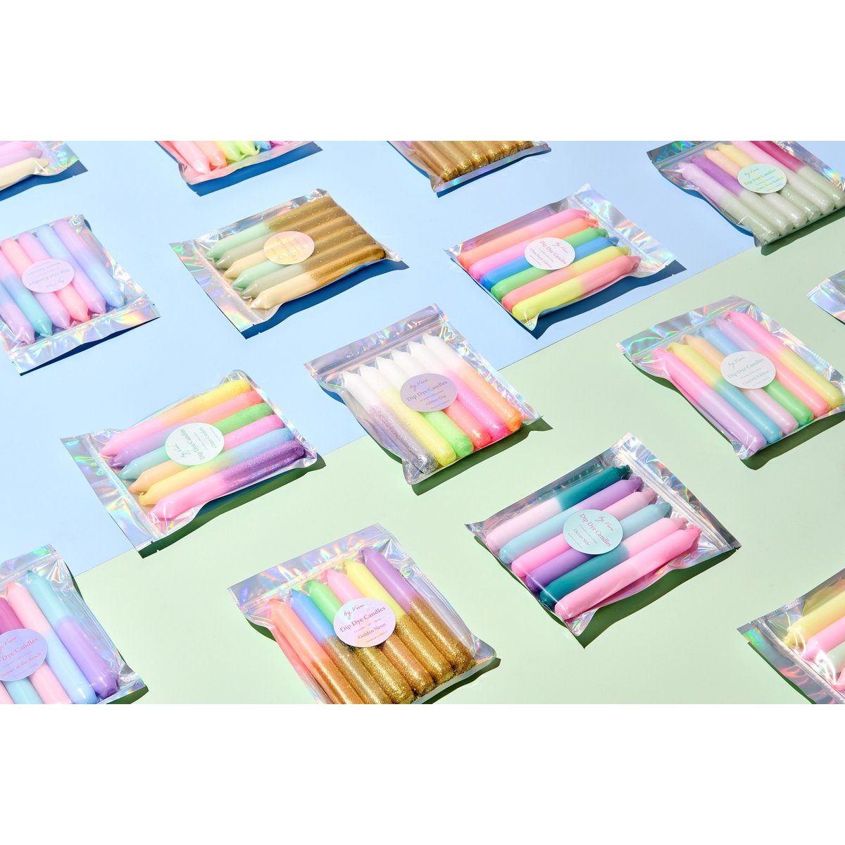 DIP DYE KERZEN - CONFETTI EDITION