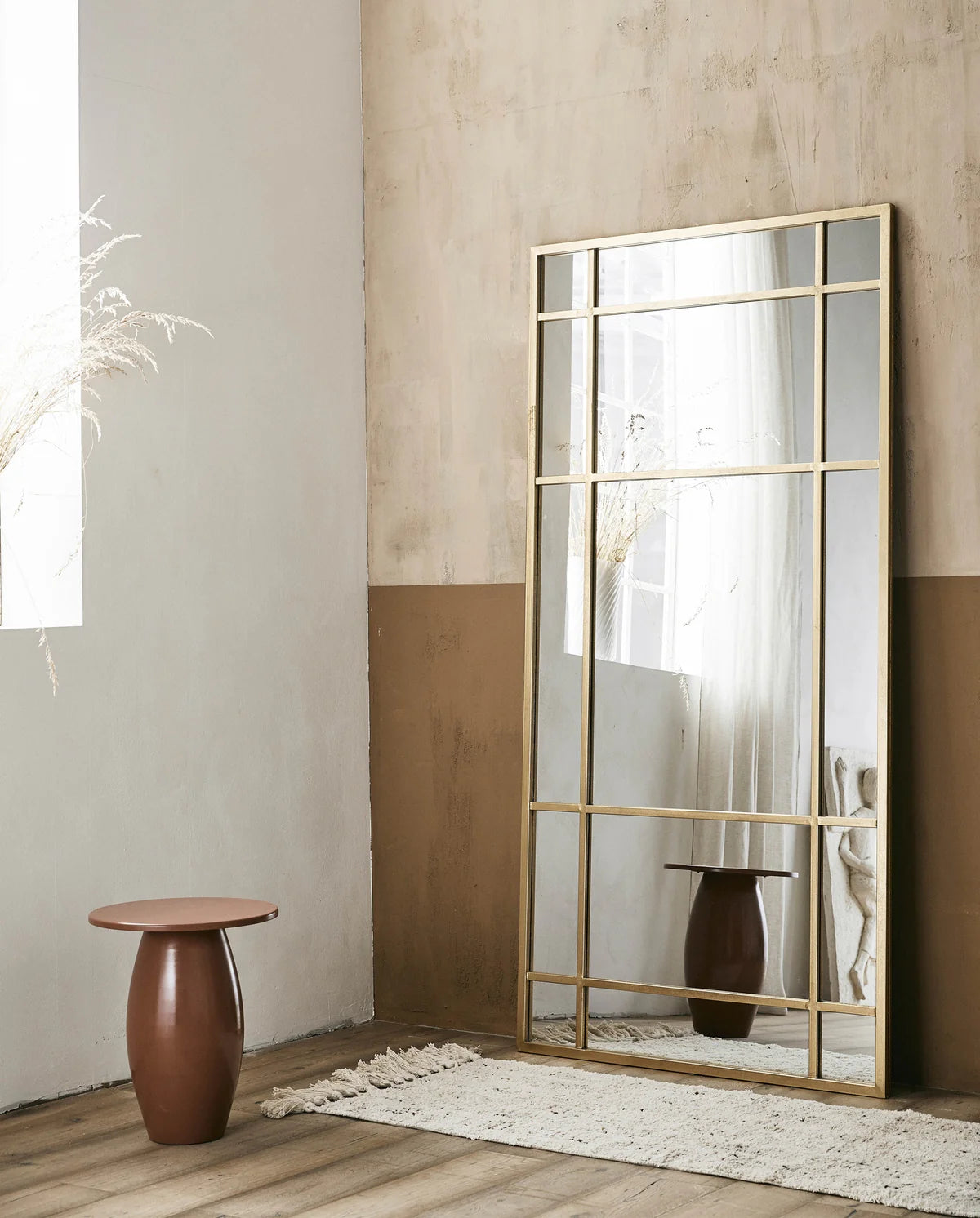 INDUSTRIAL SPIEGEL (GOLD) - 203cm