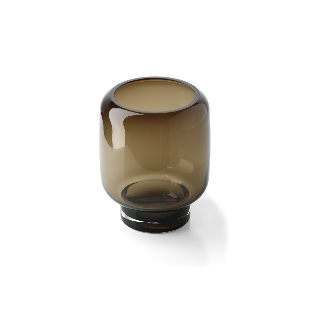 SMOKY CUBE VASE - 19cm