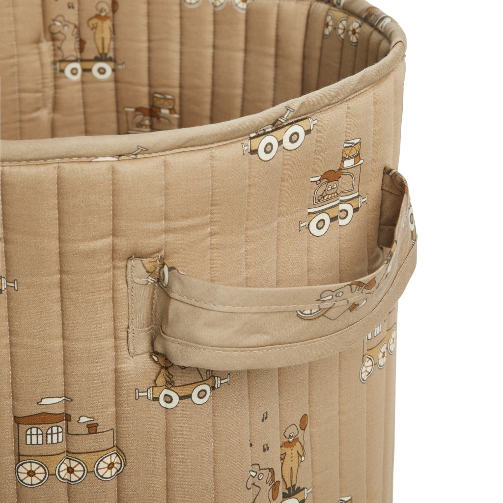 GESTEPPTER AUFBEWAHRUNGSKORB KARNEVALSUMZUG (KLEIN)