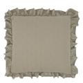 AIX SOFT KISSENBEZUG MIT RÜSSCHEN (OLIVE) - 50x50cm