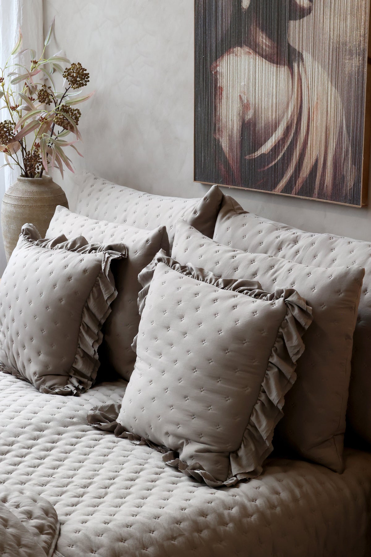 AIX SOFT TAGESDECKE (OLIVE) - 240x260cm