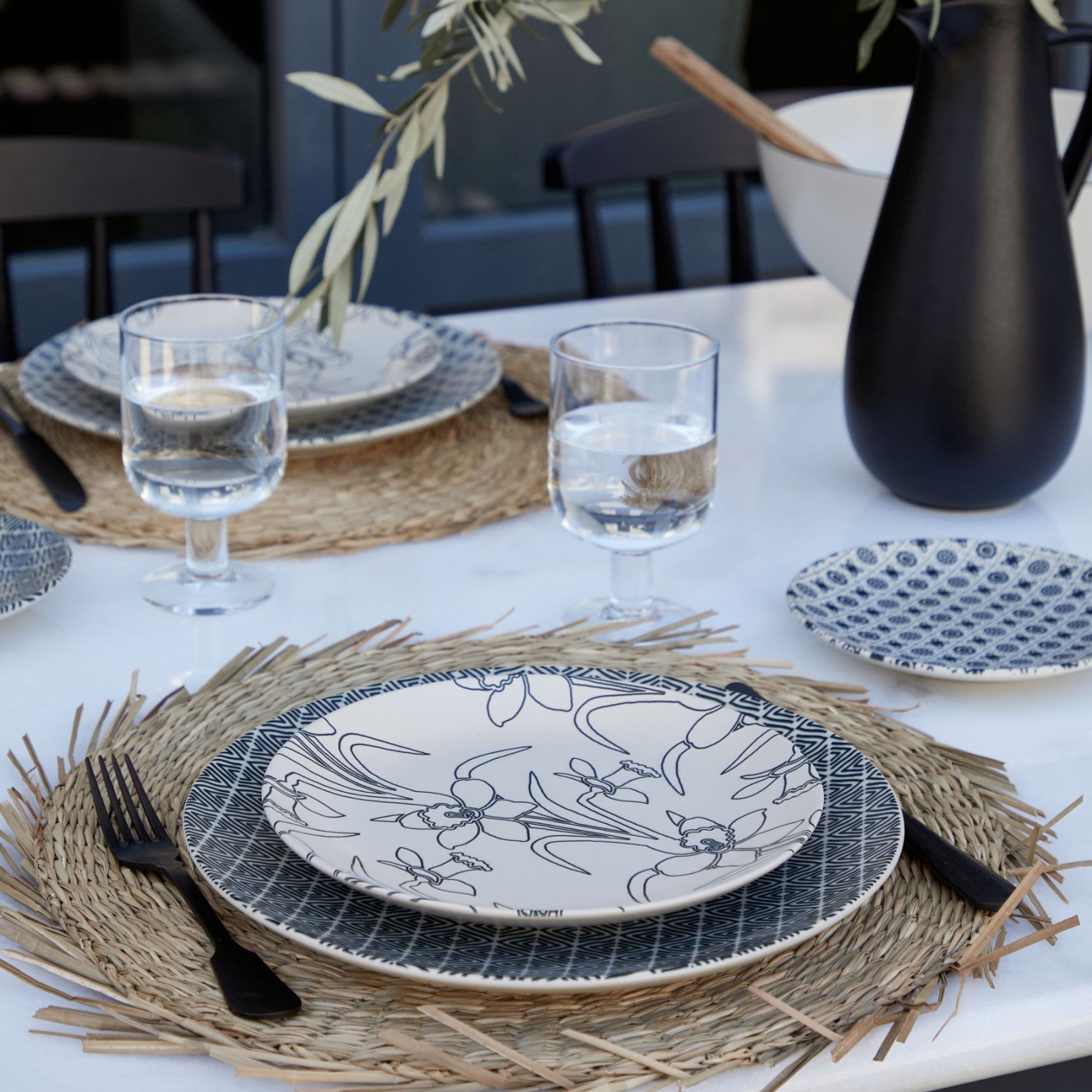 AUGUSTA SPEISETELLER RAUTE - Ø27 cm (6 Stk.)