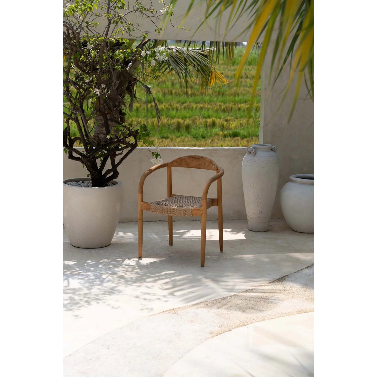 ESSZIMMERSTUHL AUS RECYCELTEM TEAKHOLZ