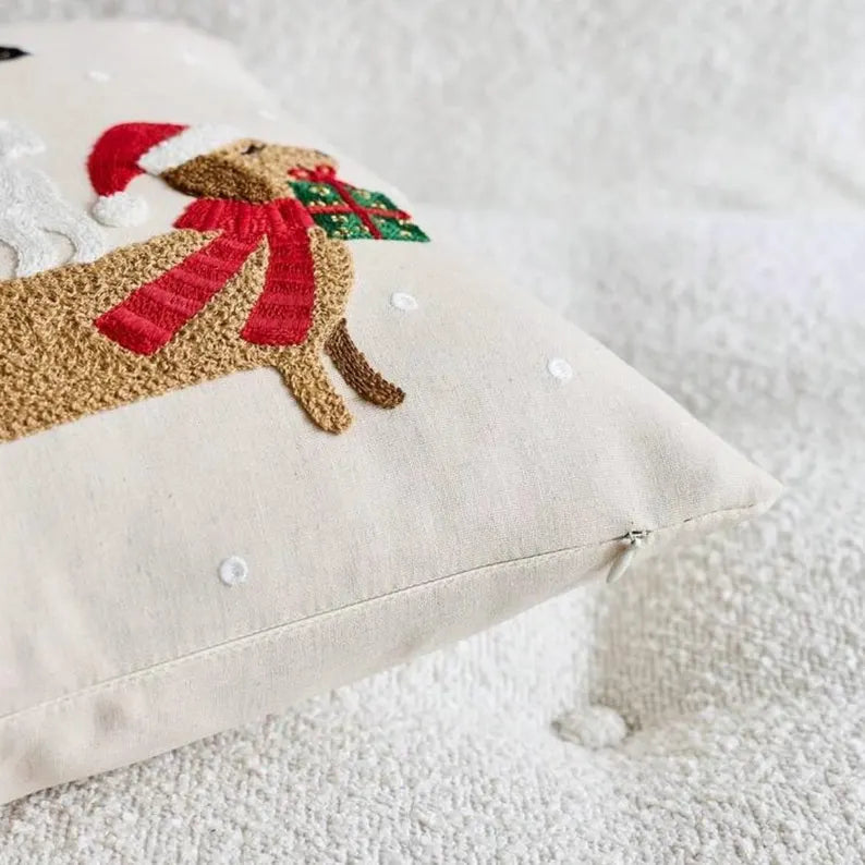 KISSENBEZUG | WEIHNACHTSHUNDE