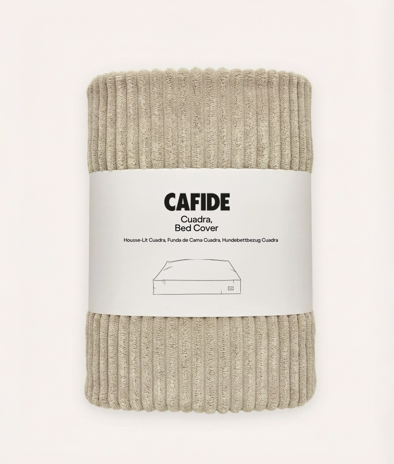 CUADRA HUNDEBETT WECHSELBEZUG CORD (BEIGE)