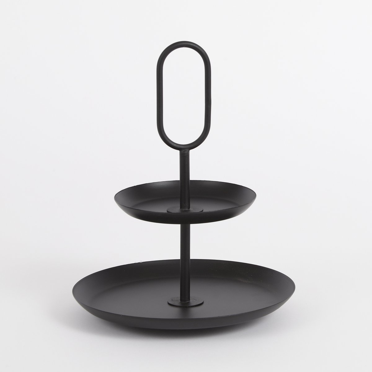 RAMA ETAGERE MIT 2 EBENEN (SCHWARZ) - 36cm