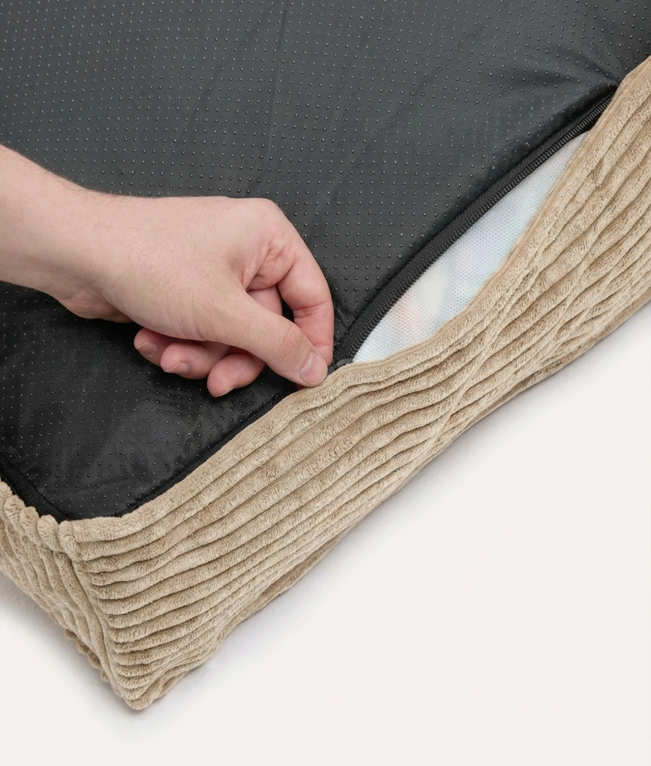 CUADRA HUNDEBETT WECHSELBEZUG CORD (BEIGE)