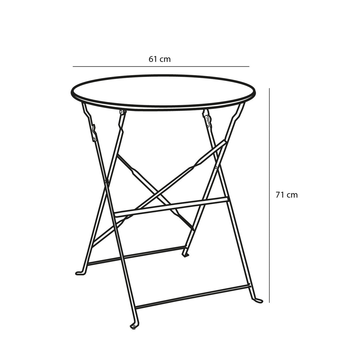LAURENCE BISTRO-SET (HELLBLAU)