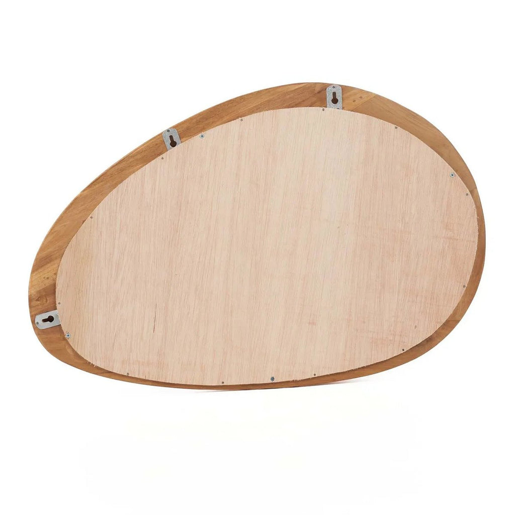 ORGANISCHER SPIEGEL AUS TEAKHOLZ - 60x40cm