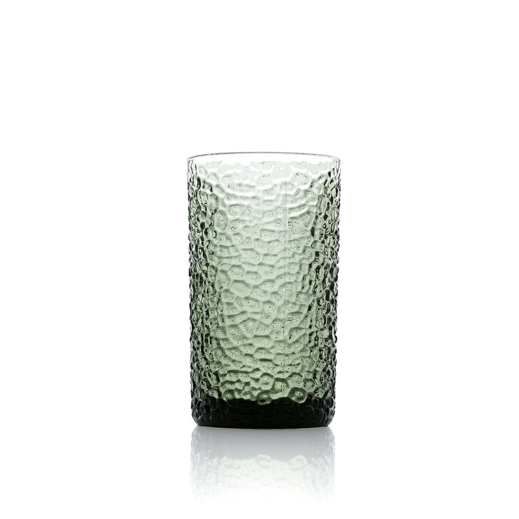 GREEN PEBBLE GLAS