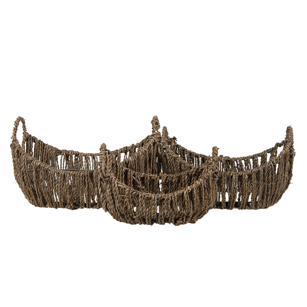 AUFBEWAHRUNGSKÖRBE AUS RATTAN (3 Stk.)